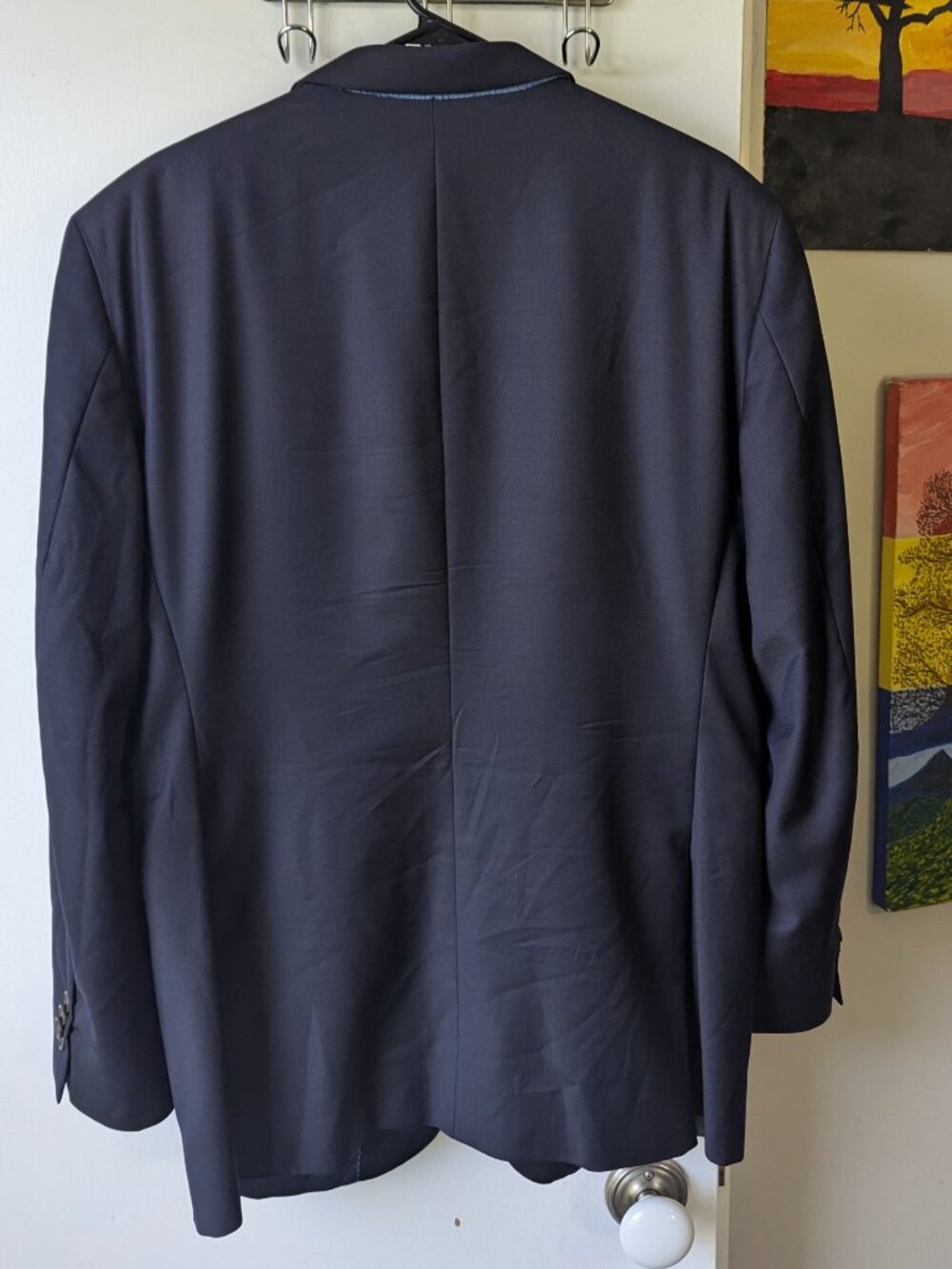 Peter Millar Navy Blue 100% Wool Blazer Men's Size 42R - Picture 9 of 10